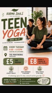 teen yoga poster